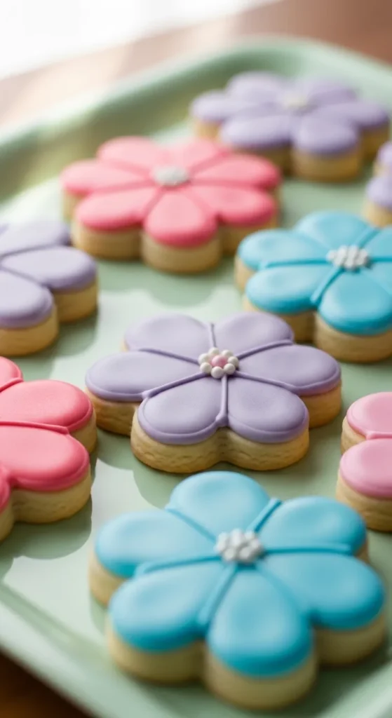 Soft Floral Sugar Cookies