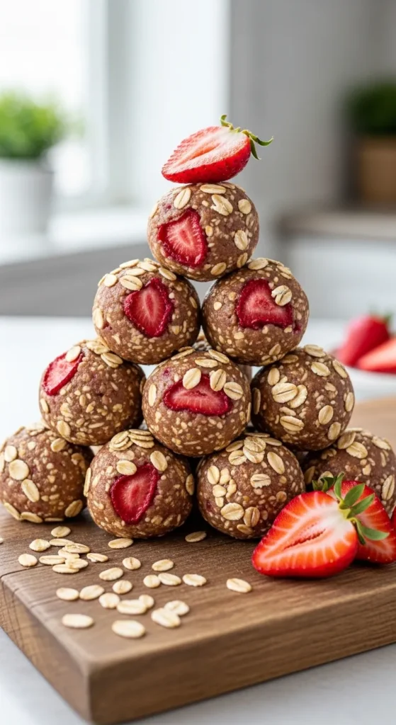 Strawberry Oat Energy Bites