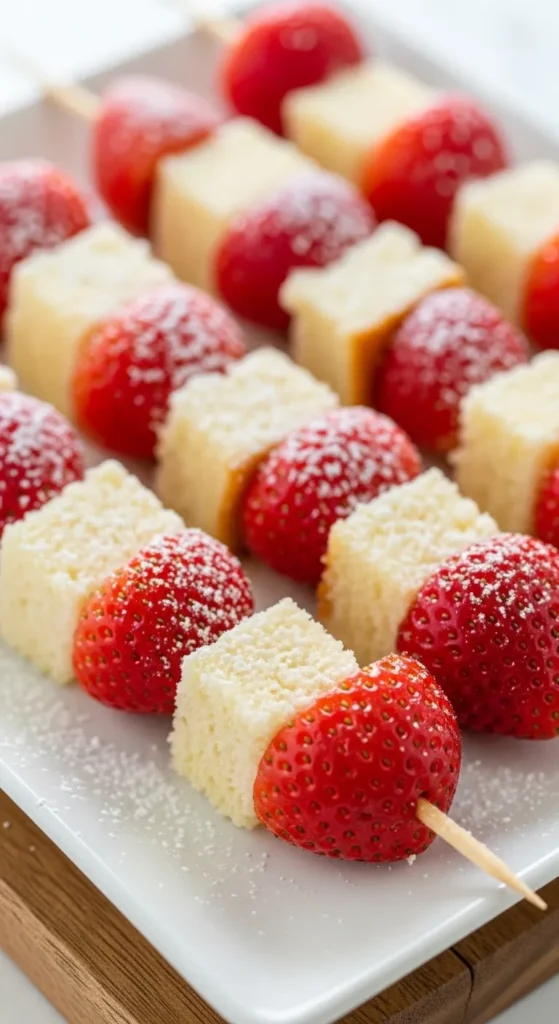 Strawberry Shortcake Skewers