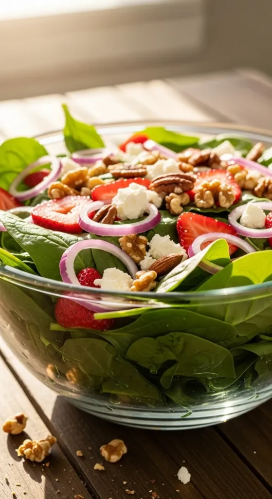 Strawberry Spinach Salad