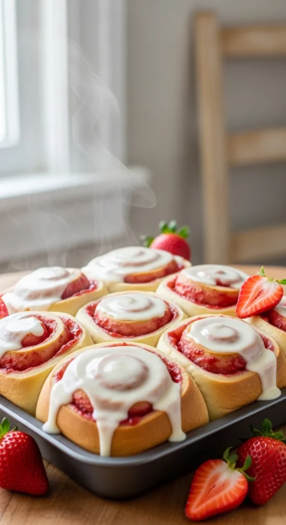 Strawberry Sweet Rolls