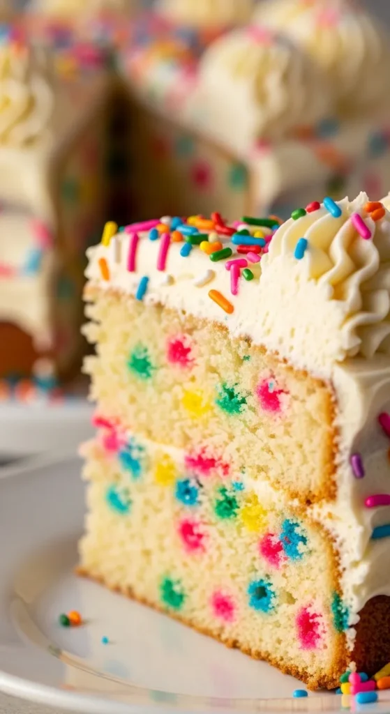 Vanilla Confetti Party Cake