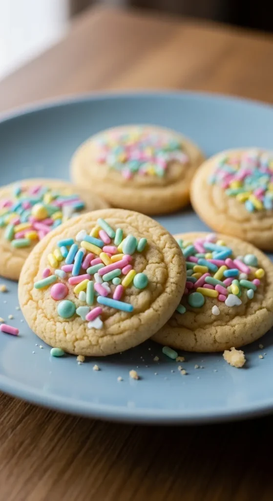 Vanilla Sprinkle Soft Cookies