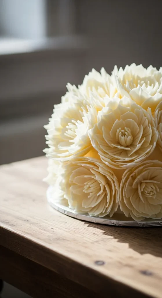 White Chocolate Blossom Cake