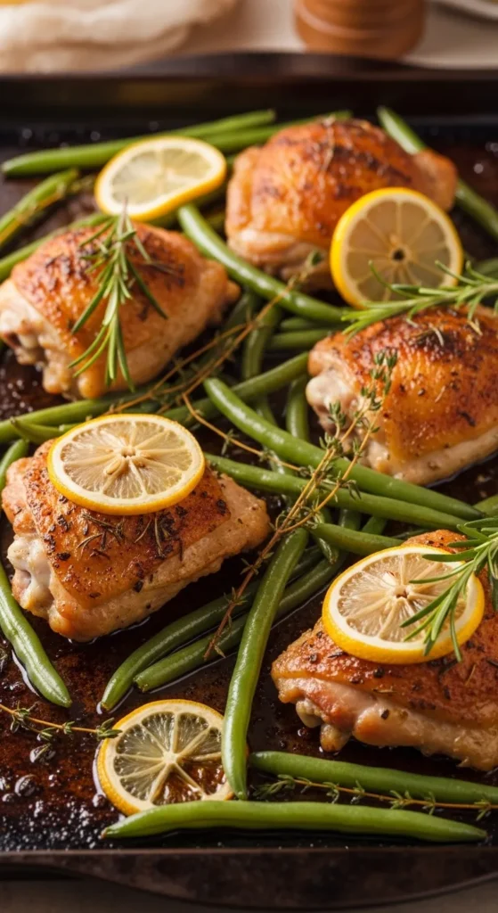 Baked Chicken with Green Beans