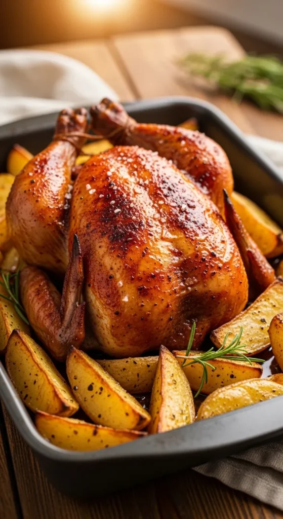 Baked Paprika Chicken and Potatoes