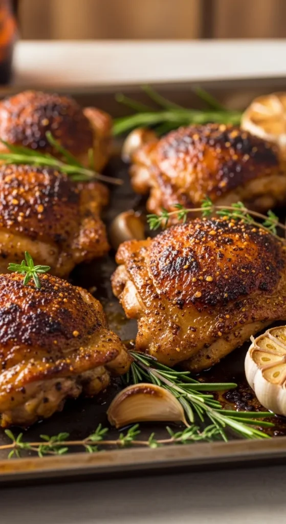 Baked Spiced Chicken Thighs