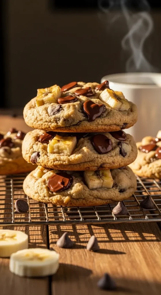 Banana Chocolate Chip Cookies