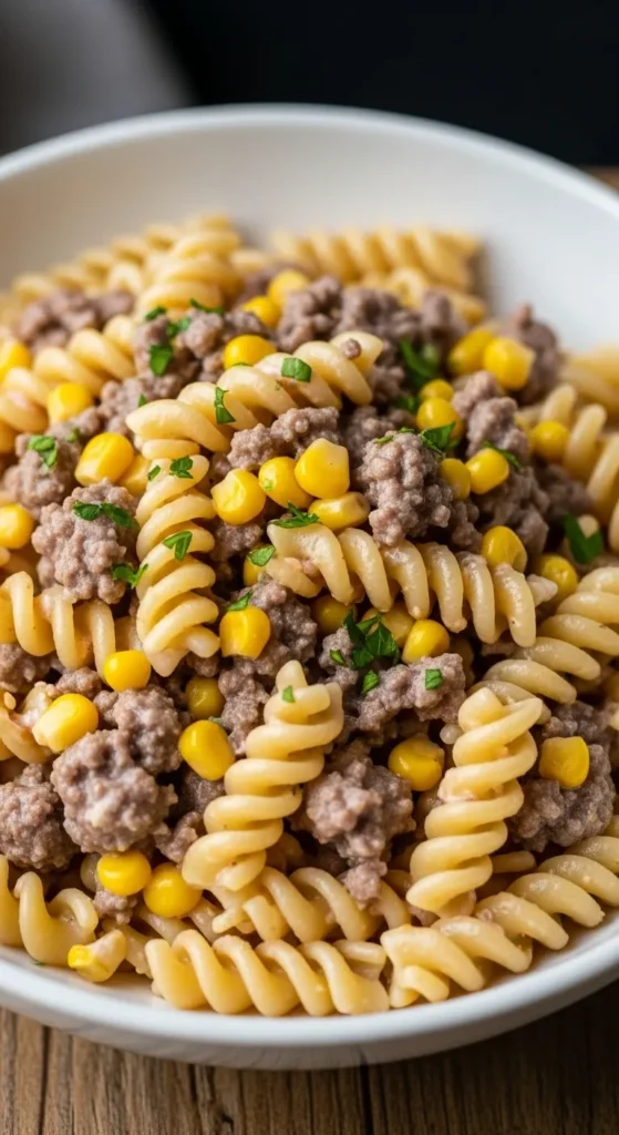 Beef Corn Pasta