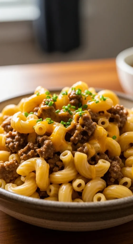 Beef Mac and Cheese