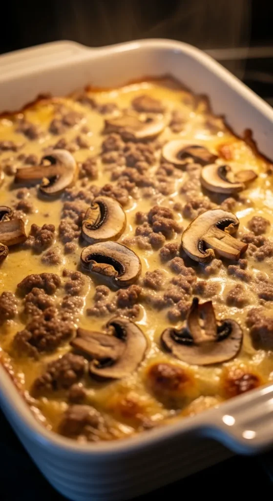 Beef Mushroom Bake
