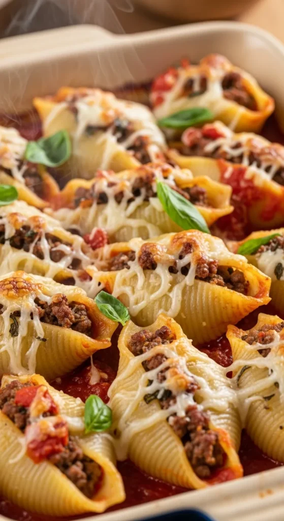 Beef Stuffed Pasta Shells