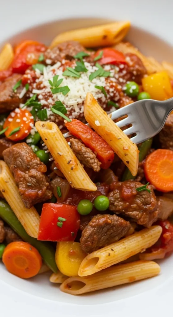 Beef Veggie Pasta Mix