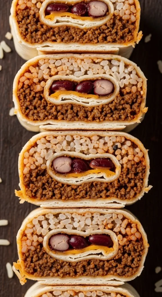 Beef and Bean Burritos