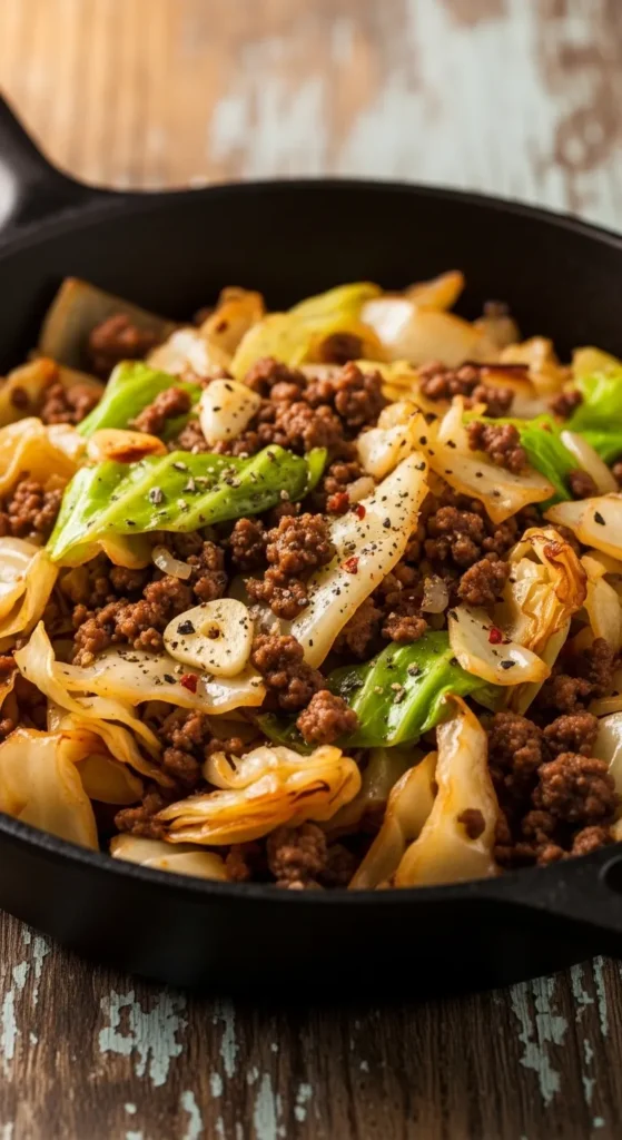 Beef and Cabbage Skillet