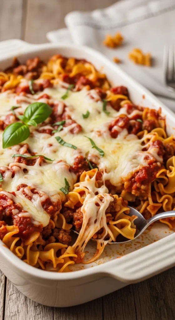 Beef and Egg Noodle Bake