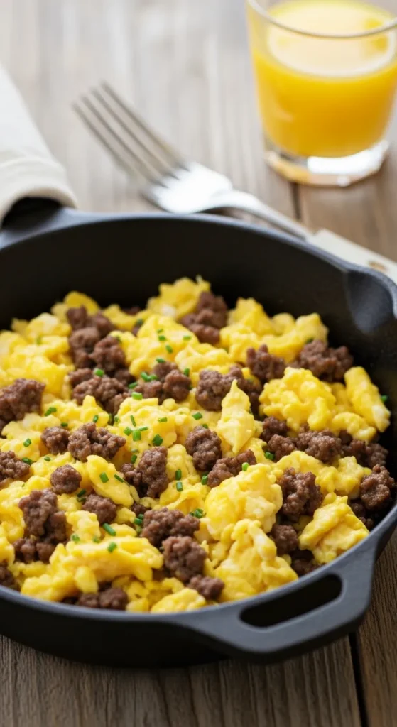 Beef and Egg Scramble