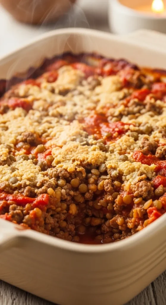 Beef and Lentil Casserole