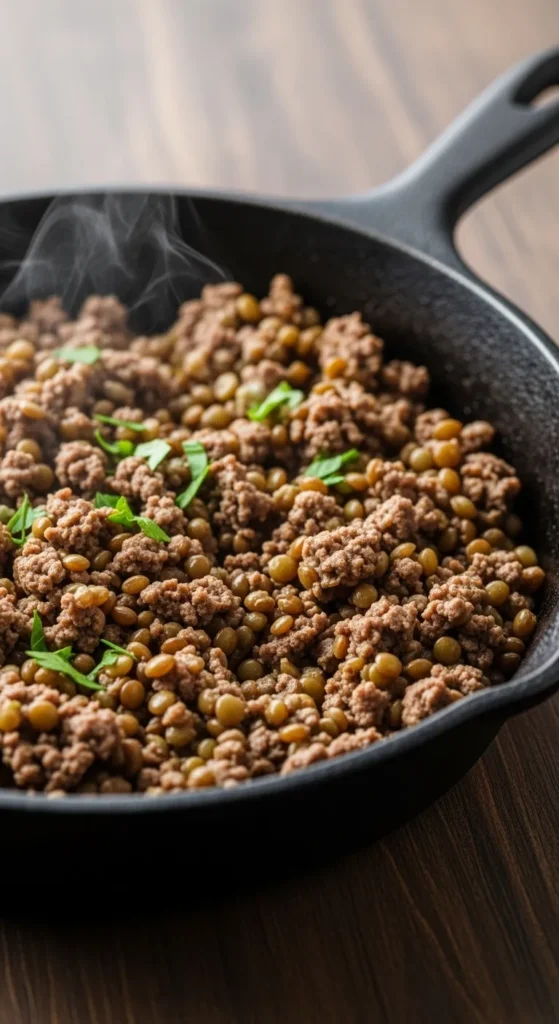 Beef and Lentil Mix