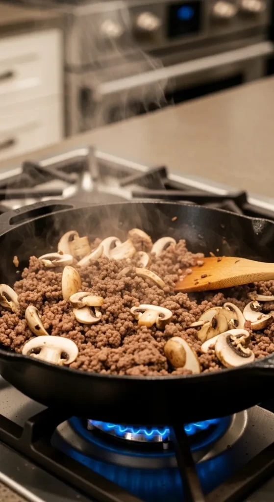 Beef and Mushroom Skillet