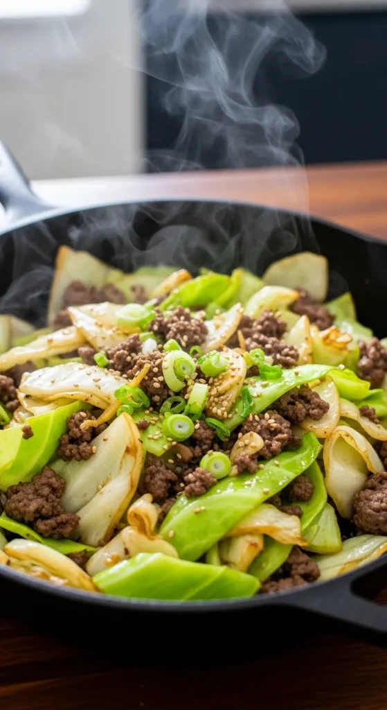 Cabbage and Beef Stir Fry