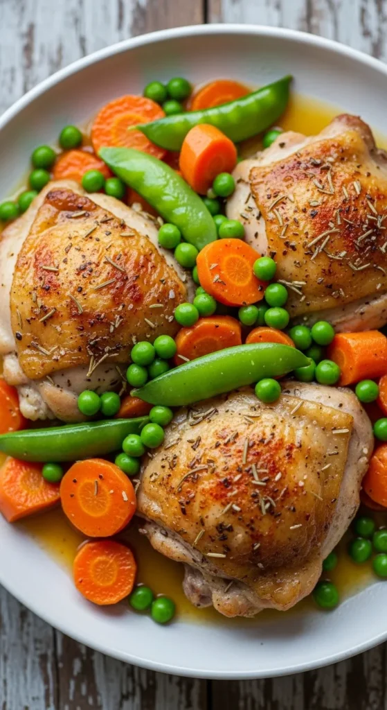 Carrot and Pea Chicken Tray