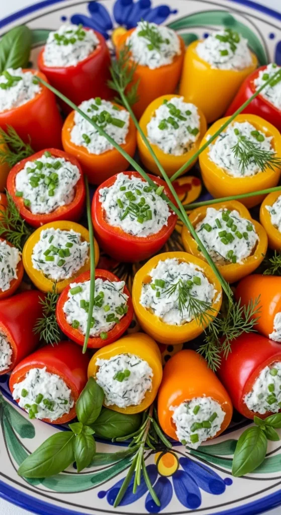 Cheese-Stuffed Mini Peppers