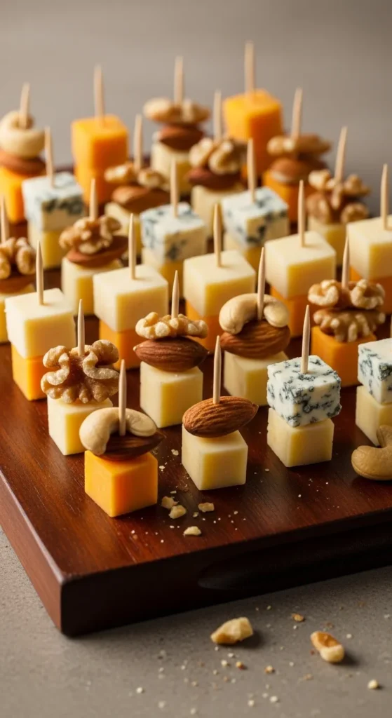 Cheese and Nut Board Bites