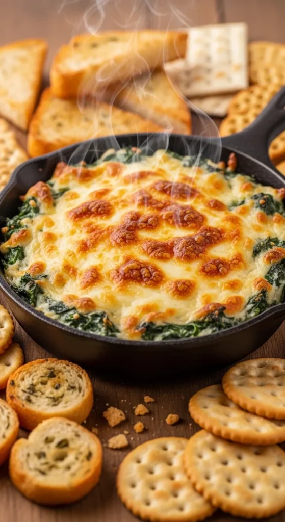 Cheesy Spinach Artichoke Dip