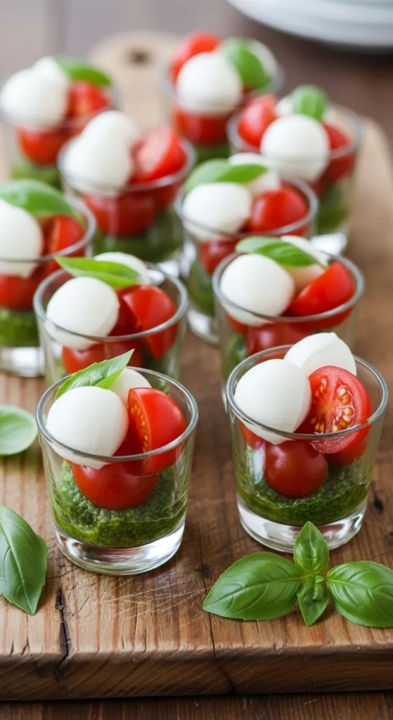 Cherry Tomato Pesto Cups