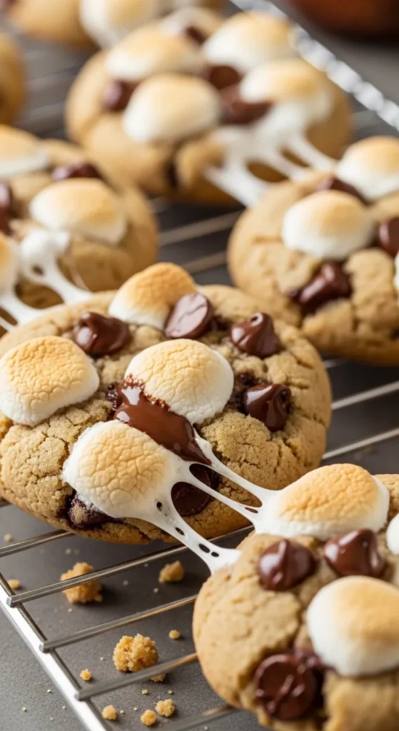 Chewy Chocolate Chip Cookies with Marshmallows