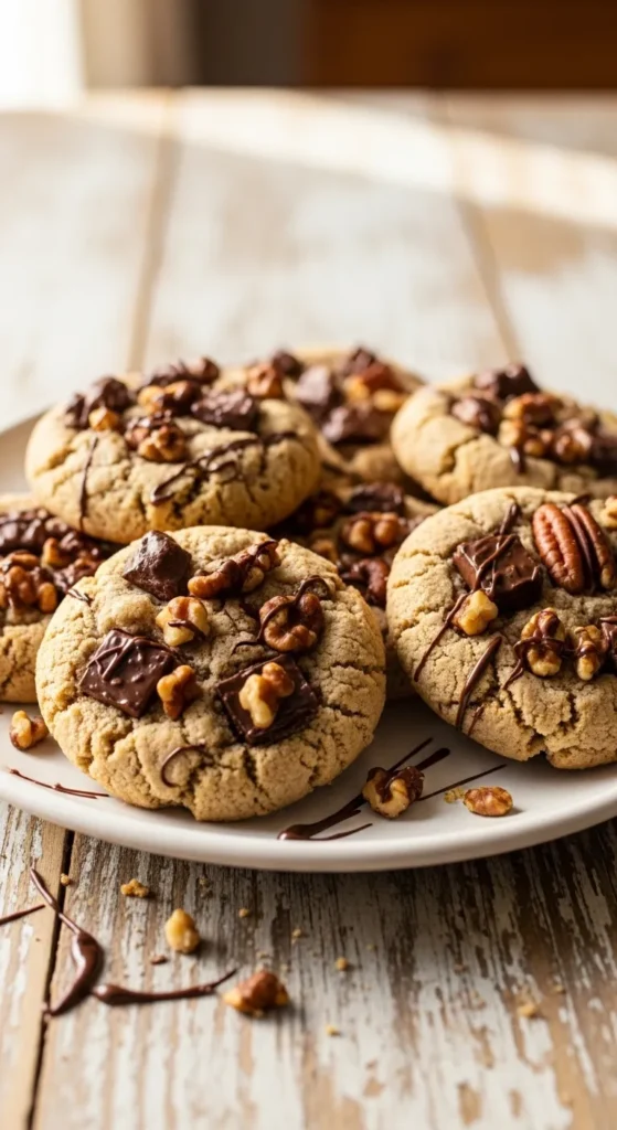 Chewy Chocolate Chip Cookies with Nuts