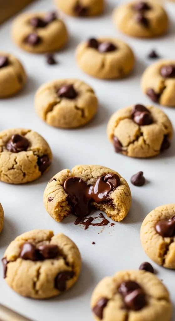 Chewy Mini Chocolate Chip Cookies