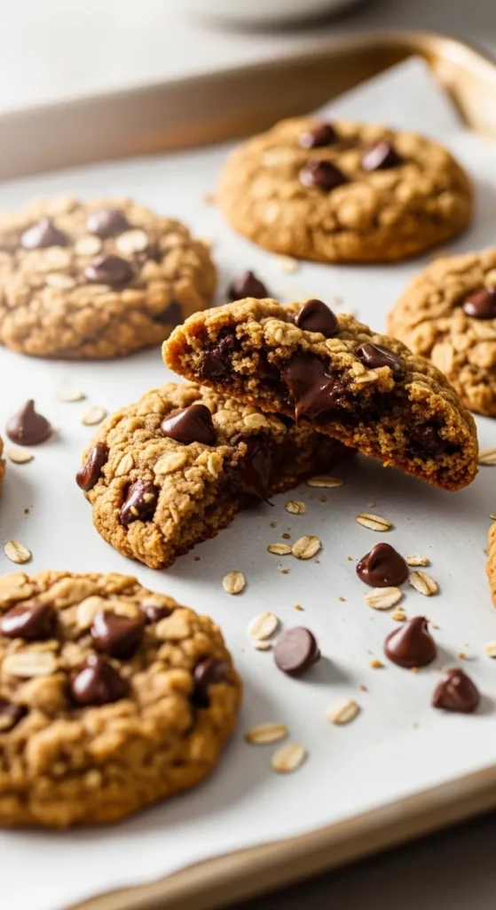 Chewy Oatmeal Chocolate Chip Cookies