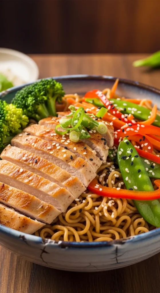 Chicken Thigh Noodle Bowl