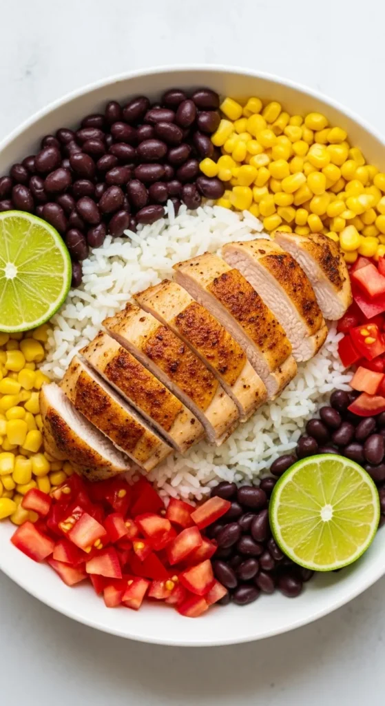 Chicken Thigh Taco Rice Bowls