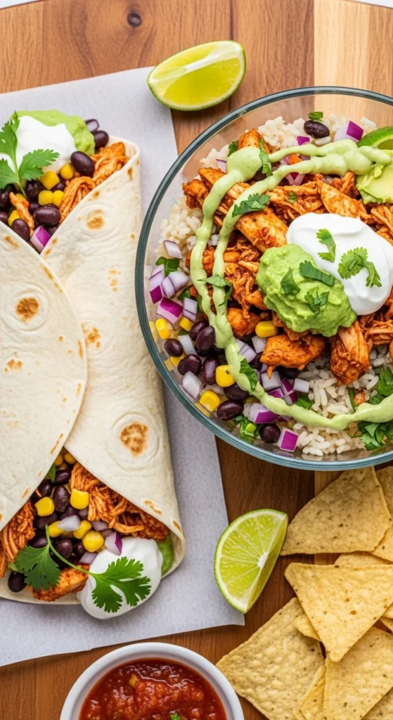 Chicken and Bean Burrito Boxes