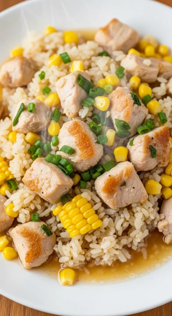 Chicken and Corn Rice Bowls