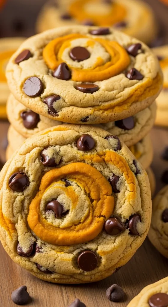 Chocolate Chip Cookies with Pumpkin