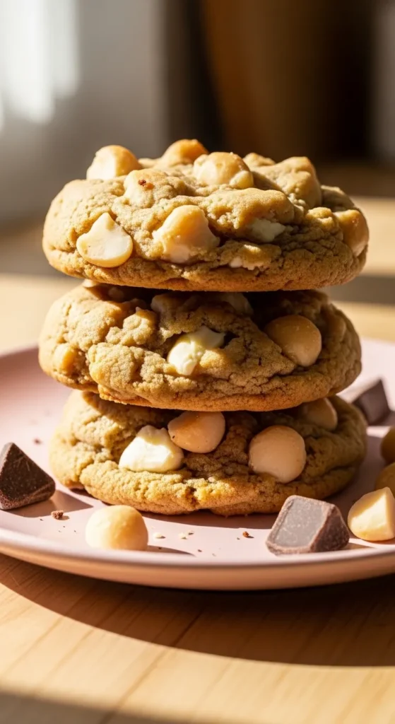 Chunky White Chocolate Macadamia Cookies