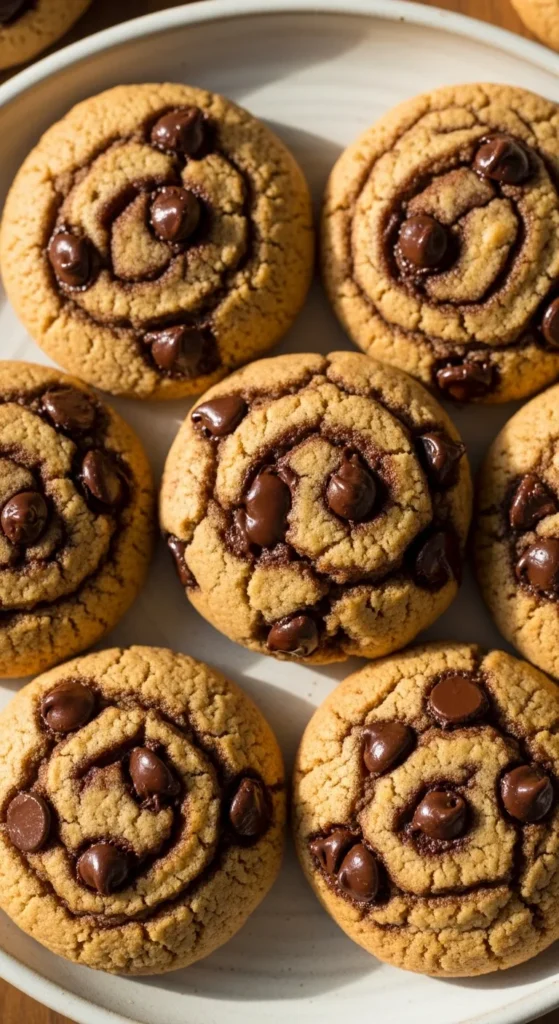 Cinnamon Swirl Chocolate Chip Cookies