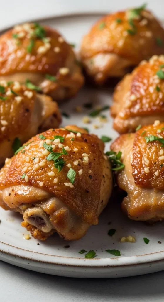 Classic Garlic Butter Chicken Thighs