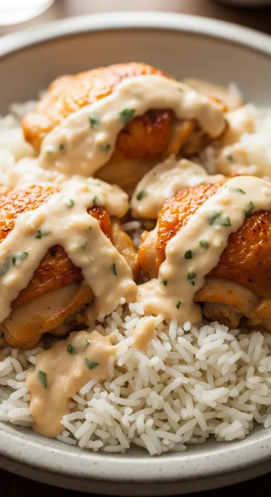 Coconut Chicken Thigh Rice