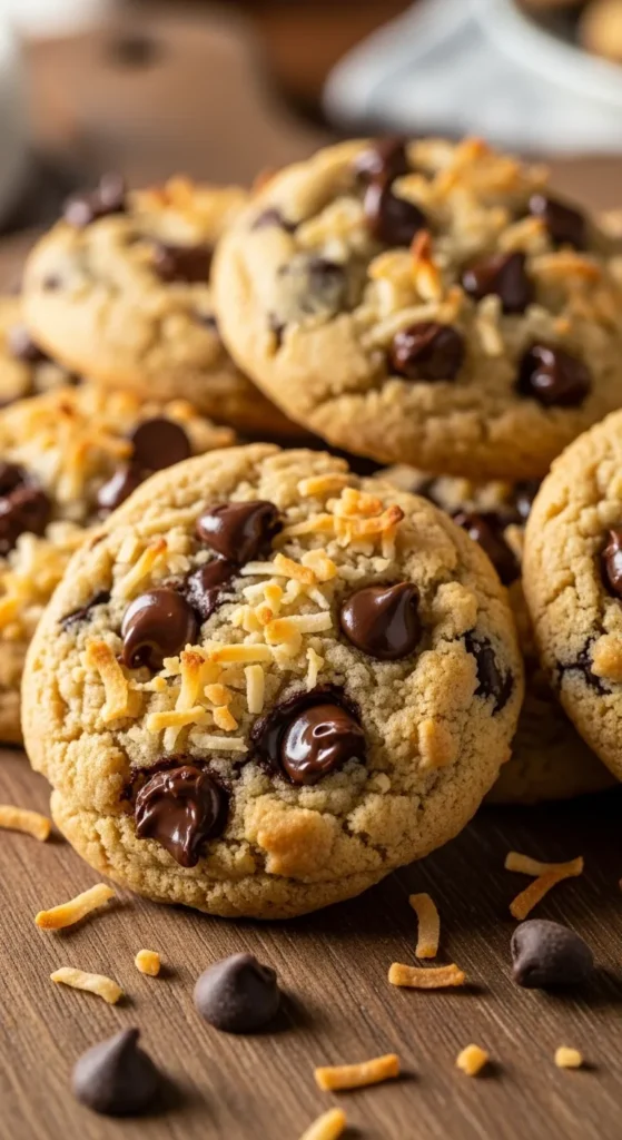 Coconut Chocolate Chip Cookies