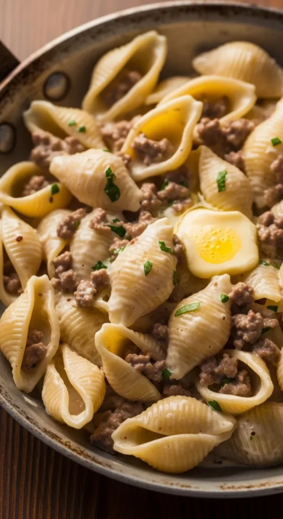 Creamy Beef Alfredo Pasta