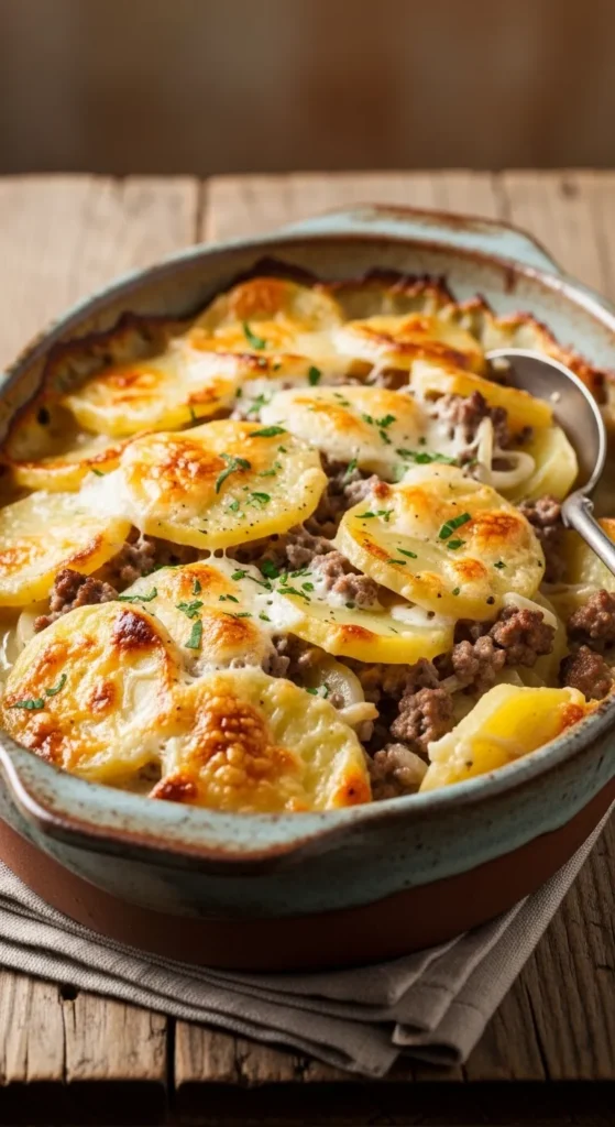 Creamy Beef Potato Bake