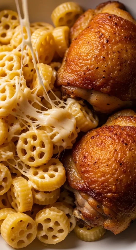  Creamy Cheese Chicken Thigh Pasta