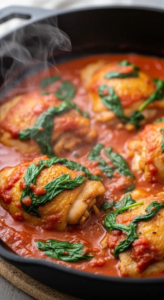 Creamy Spinach Tomato Chicken