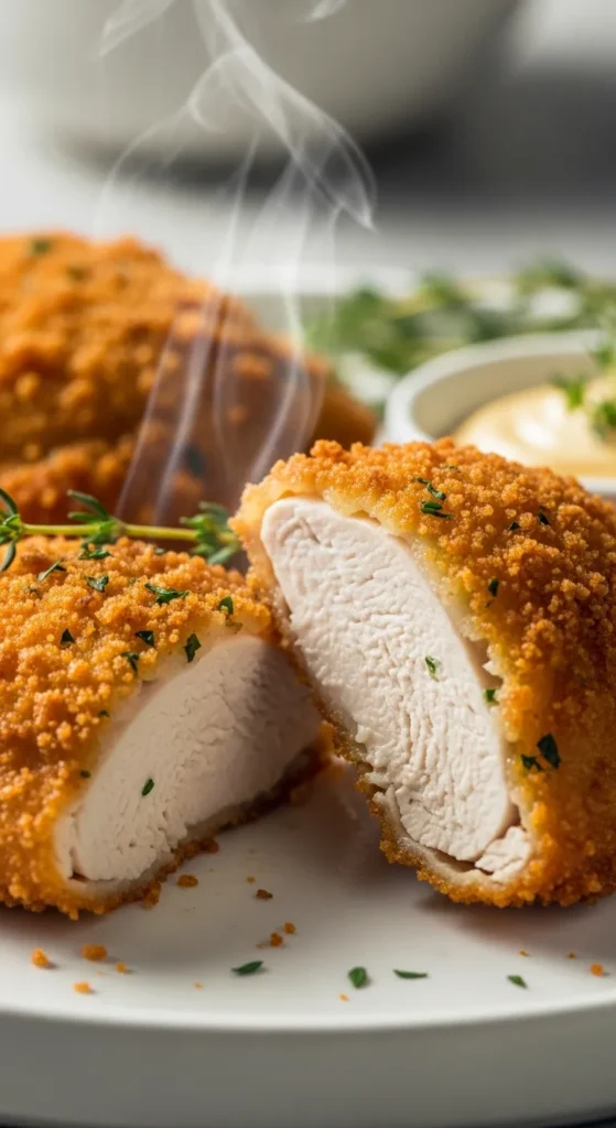 Crispy Breaded Chicken Thighs