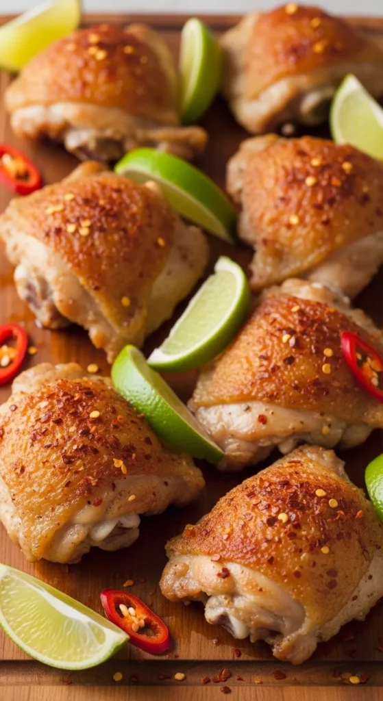 Crispy Chili Lime Thighs